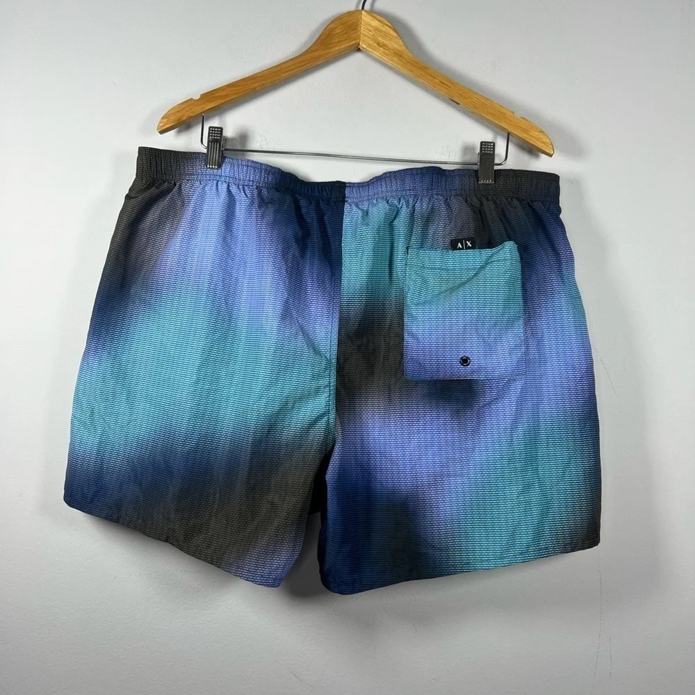 Armani Exchange Pocketed Spell out Printed Swim Trunks XXL
